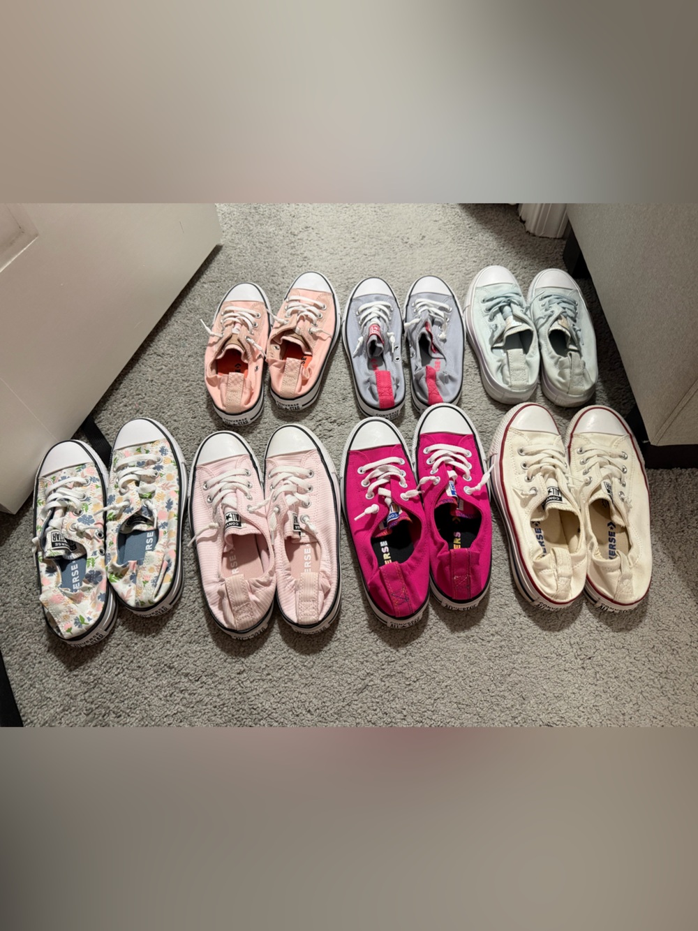 Converse Multi-Color and Pastel Canvas Sneaker Lot
